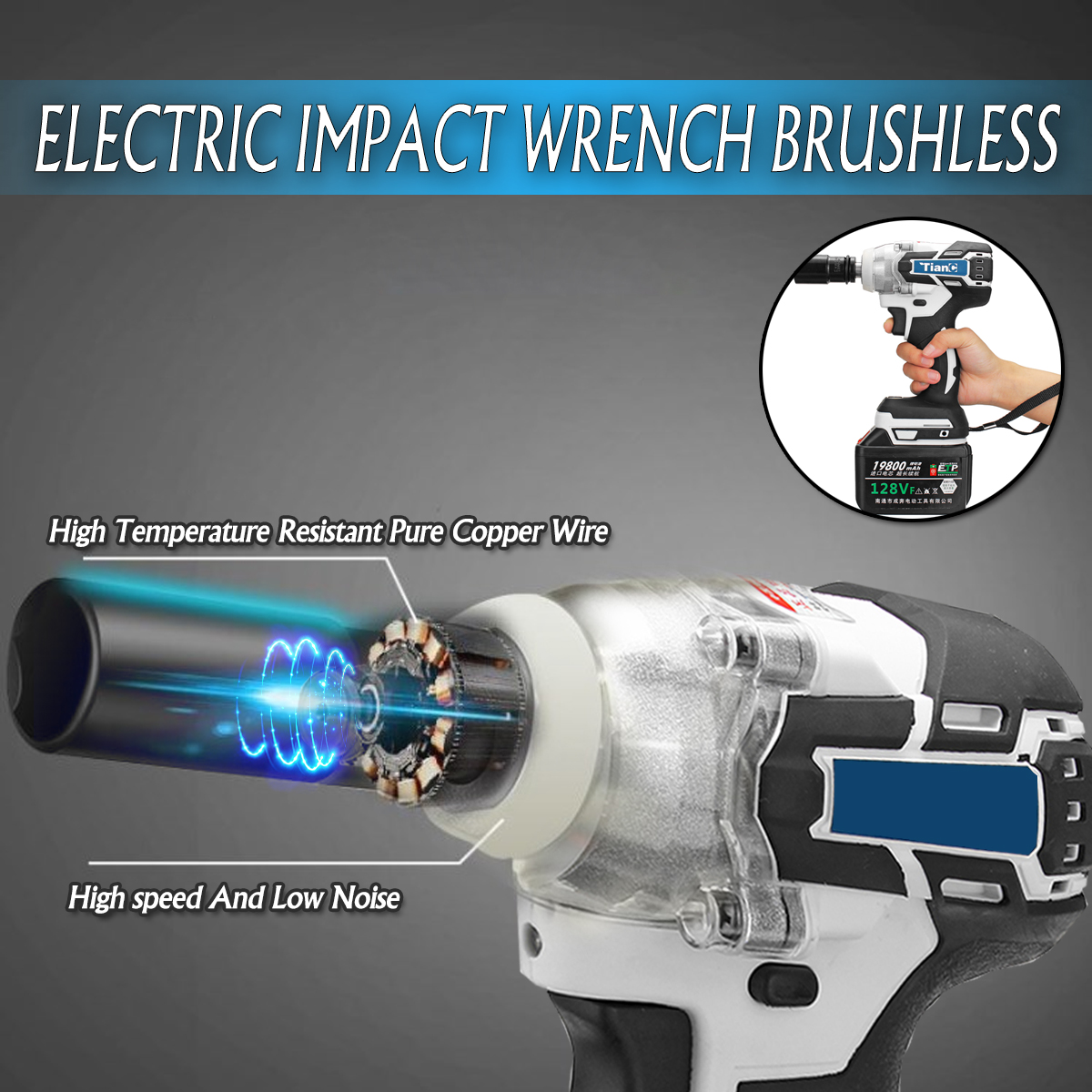 3-In-1-88V-10000mAH-Power-Drills-Electric-Screwdriver-Brushless-Electric-Wrench-240-520NM-Adjustable-1452678-3