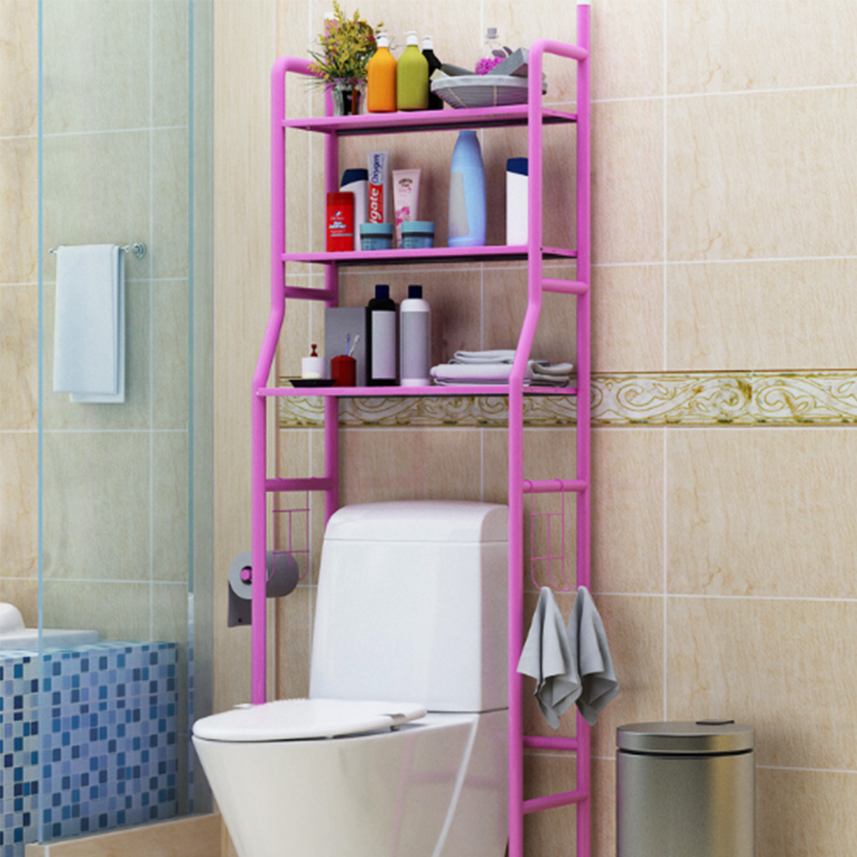 3-Tier-Kitchen-Storage-Rack-Over-Toilet-Bath-Laundry-Washing-Machine-Towel-Shelf-1571566-4