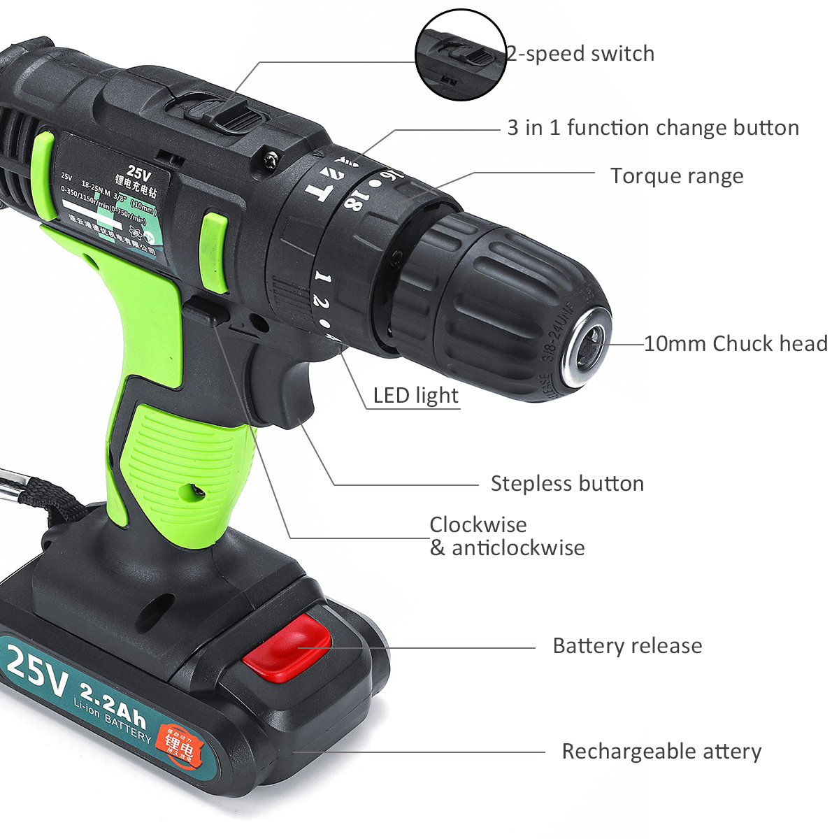3-in-1-25V-Cordless-Impact-Drill-Double-Speed-Electric-Screwdriver-Li-ion-Battery-Rechargable-Drill-1371313-4
