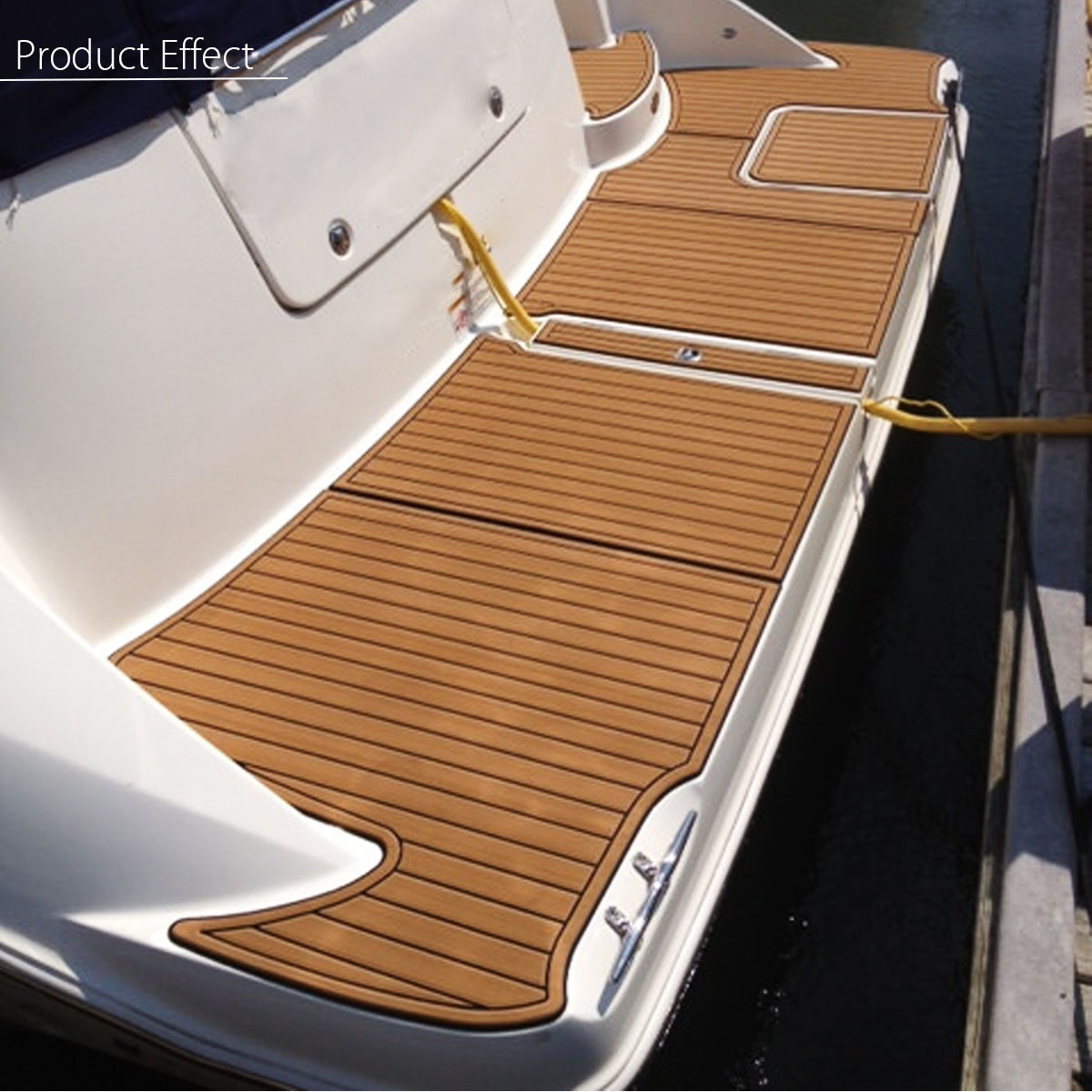 300cm-x-90cm-x-6mm-EVA-Foam-Faux-Teak-Sheet-Brown-with-Black-Lines-Boat-Yacht-Synthetic-Teak-1717620-1