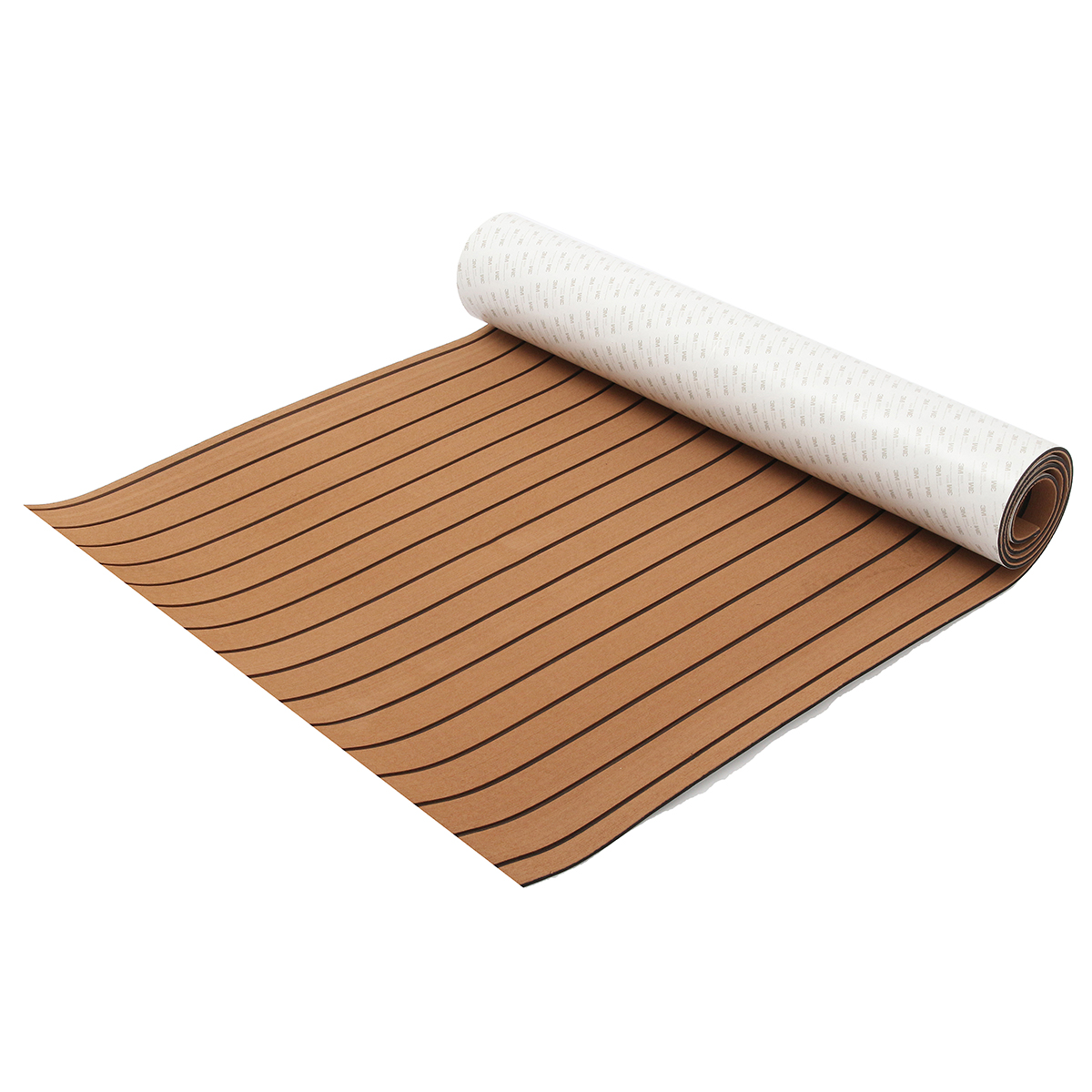 300cm-x-90cm-x-6mm-EVA-Foam-Faux-Teak-Sheet-Brown-with-Black-Lines-Boat-Yacht-Synthetic-Teak-1717620-5