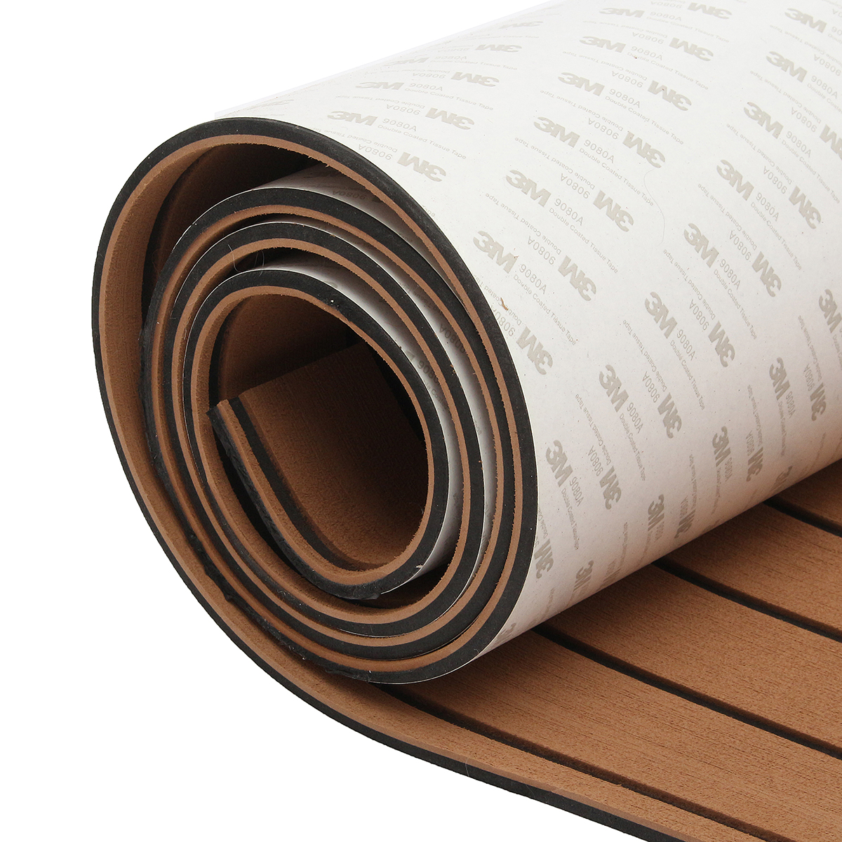 300cm-x-90cm-x-6mm-EVA-Foam-Faux-Teak-Sheet-Brown-with-Black-Lines-Boat-Yacht-Synthetic-Teak-1717620-7