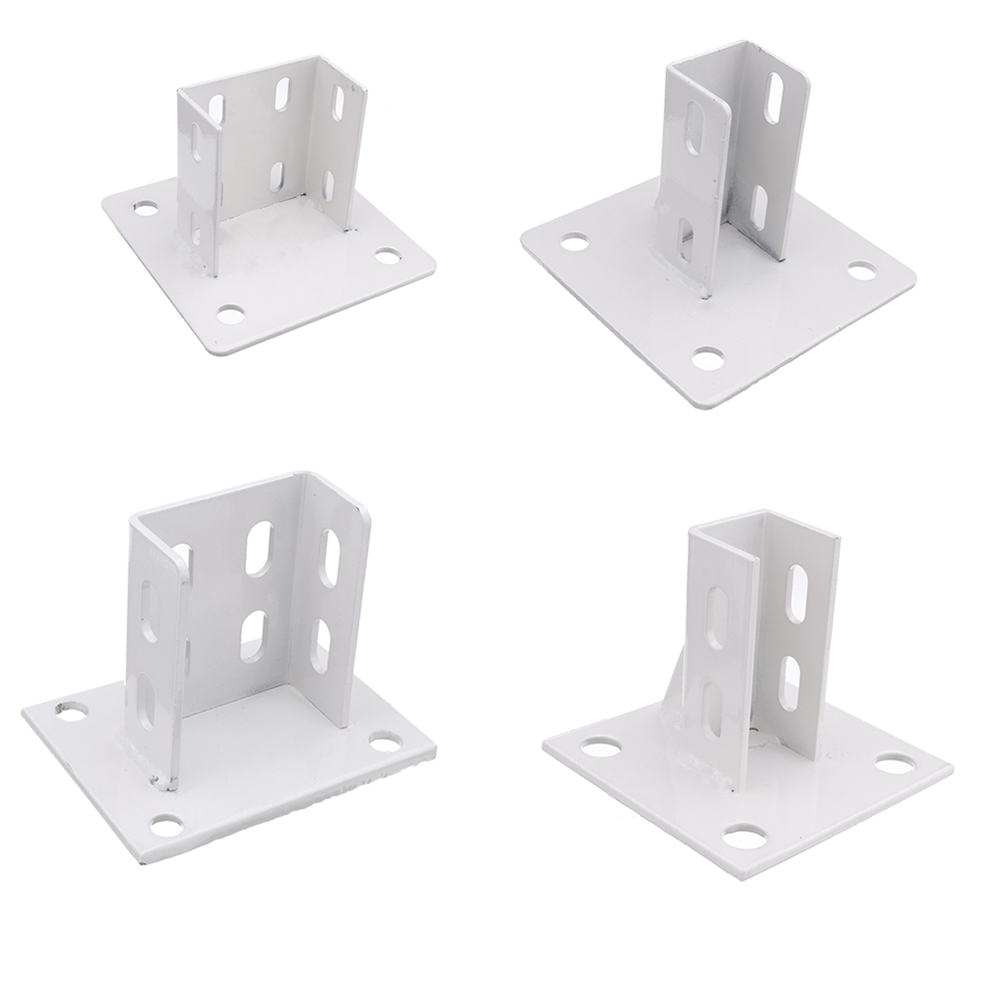 303030604040408045455050-Aluminum-Extrusions-Square-Foot-Connector-Cup-Ground-Fence-Guardrail-Base-A-1490833-1