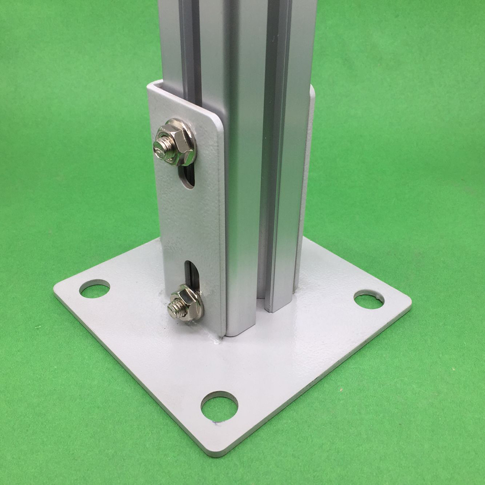 303030604040408045455050-Aluminum-Extrusions-Square-Foot-Connector-Cup-Ground-Fence-Guardrail-Base-A-1490833-3