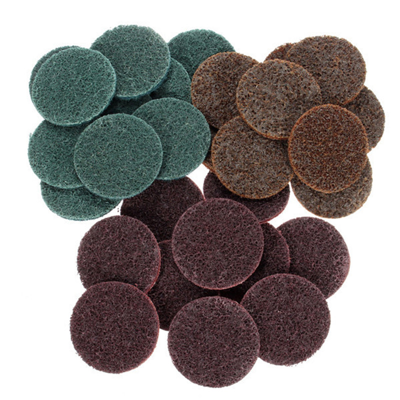 30pcs-2-Inch-Roll-Lock-Sanding-Disc-Fine-Medium-Coarse-Surface-Conditioning-Disc-1245358-2