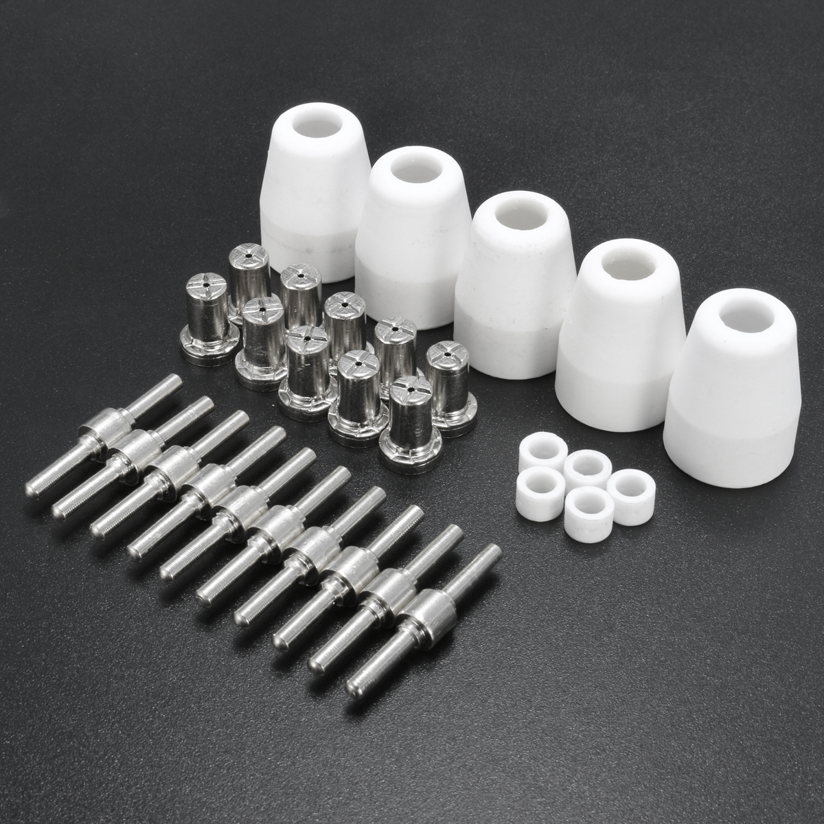 30pcs-LG-40-PT-31-Plasma-Cutter-Torch-Consumables-EXTENDED-Nickel-plated-1117302-1