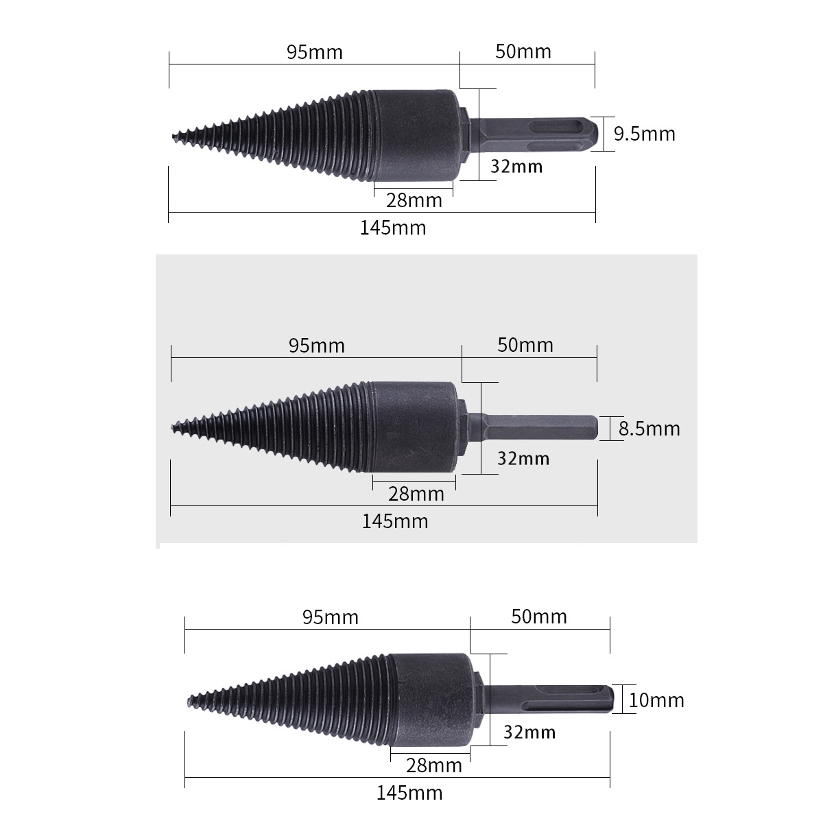 32mm-High-Speed-Steel-Firewood-Splitting-Drill-Bit-Hard-Wood-Cone-Splitter-Bit-1620180-2