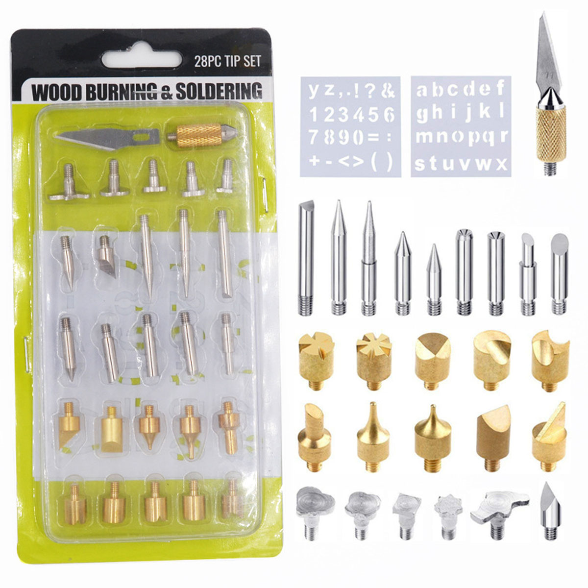 37Pcs-110V-220V-60W-Wood-Burning-Pen-Set-Stencil-Soldering-Tips-Tools-Pyrography-Kit-1758641-9