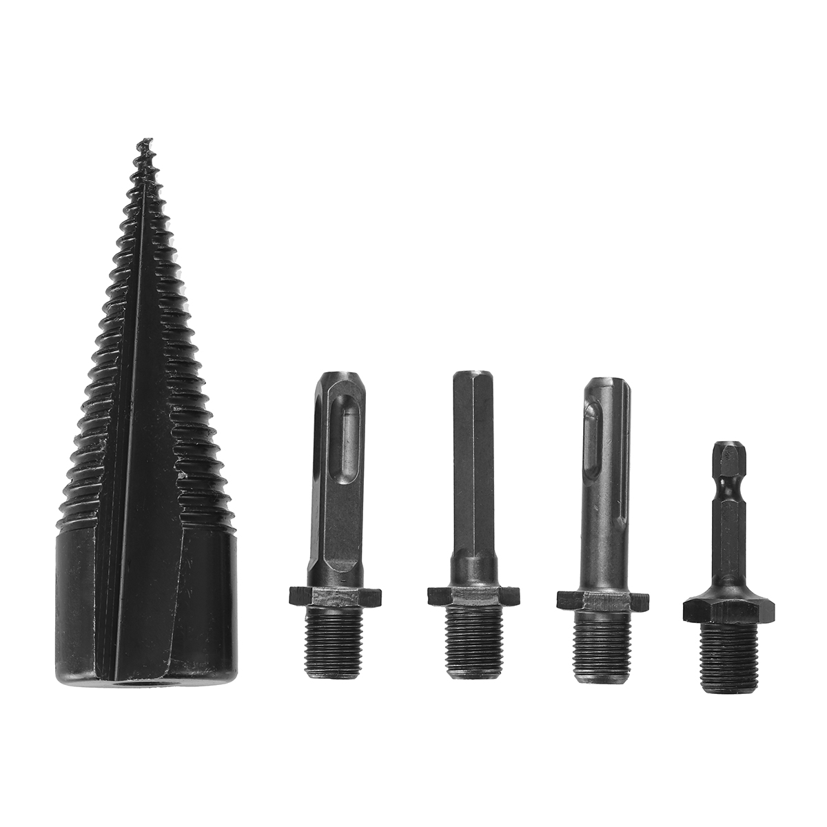 384245mm-U-Shape-Firewood-Splitter-Drill-Bit-Round-Hex-Square-Shank-Wood-Cone-Reamer-Punch-Driver-Bi-1937997-14