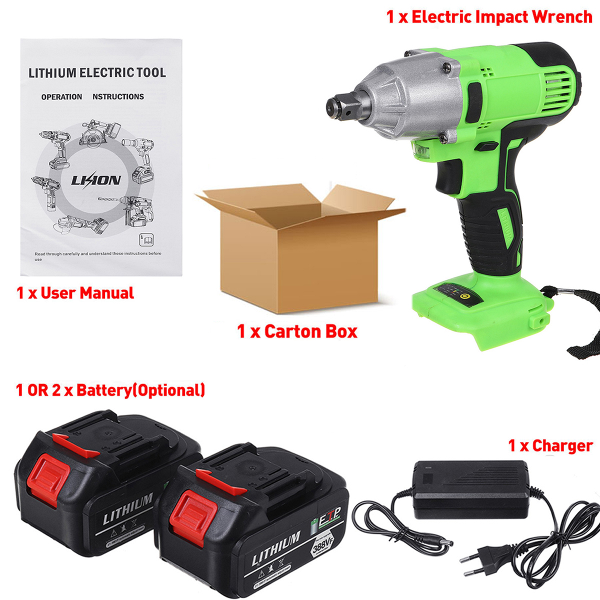 388VF-Brushless-Electric-Torque-Wrench-Cordless-Power-Wrench-Drill-For-18V-Makita-Battery-1848009-3