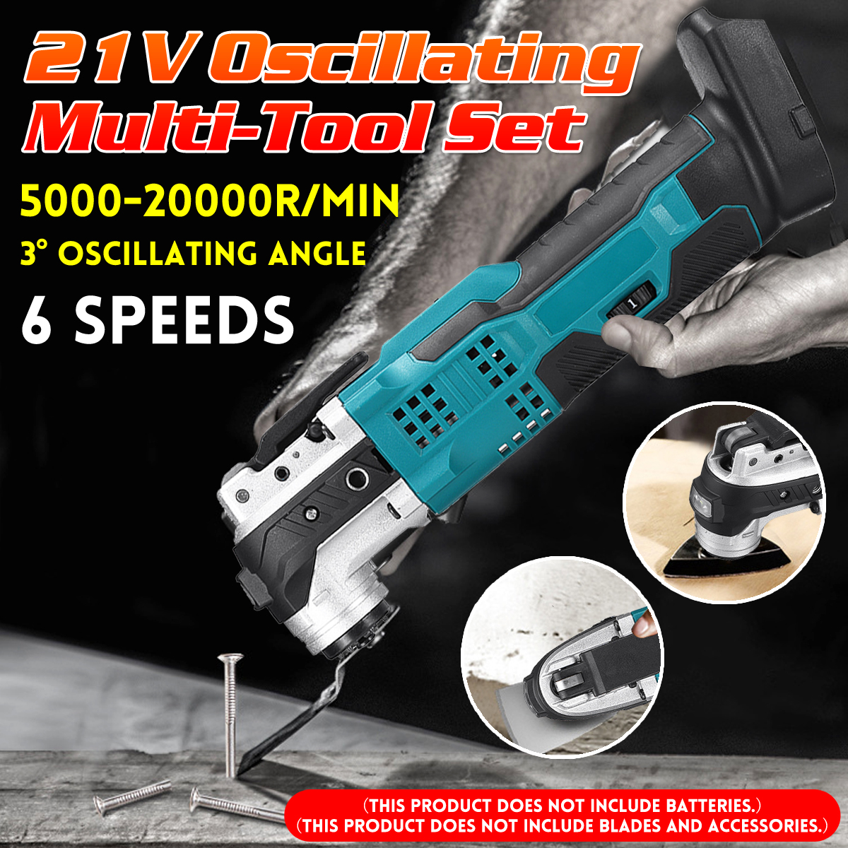 3deg-14A-Cordless-Oscillating-Muti-Tools-6-Speed-Woodworking-Shovel-Cutting-Trimming-Machine-Fit-Mak-1884144-3