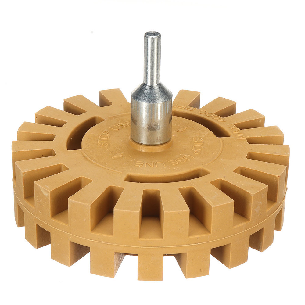 4-Inch-Rubber-Decal-Eraser-Caramel-Wheel-Removal-with-Power-Drill-Arbor-Drill-Adapter-1436257-4