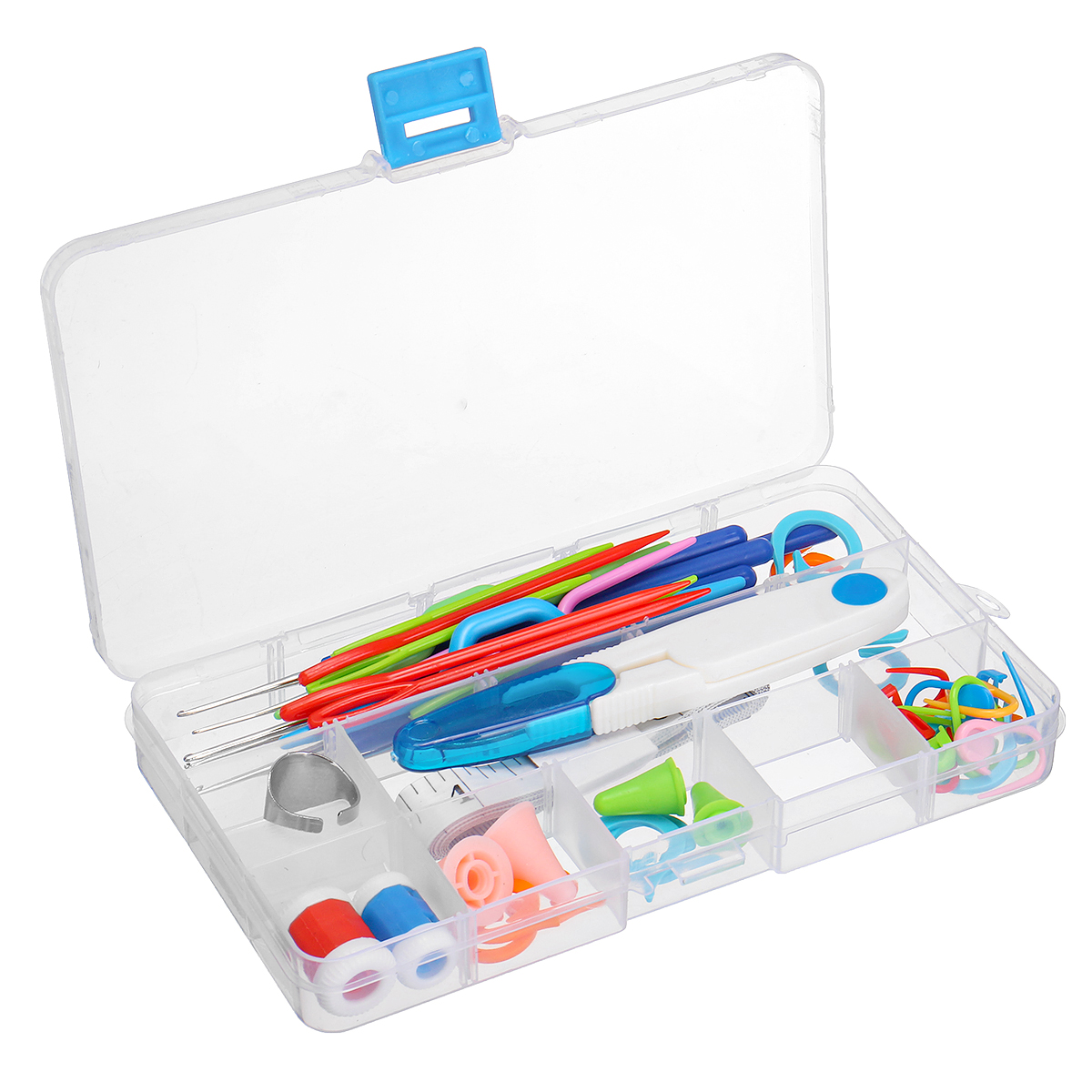 47PCS-Weaving-Tools-Knitting-Tool-Kit-Crochet-Needle-Hook-With-Box-Sewing-Sets-1776543-12