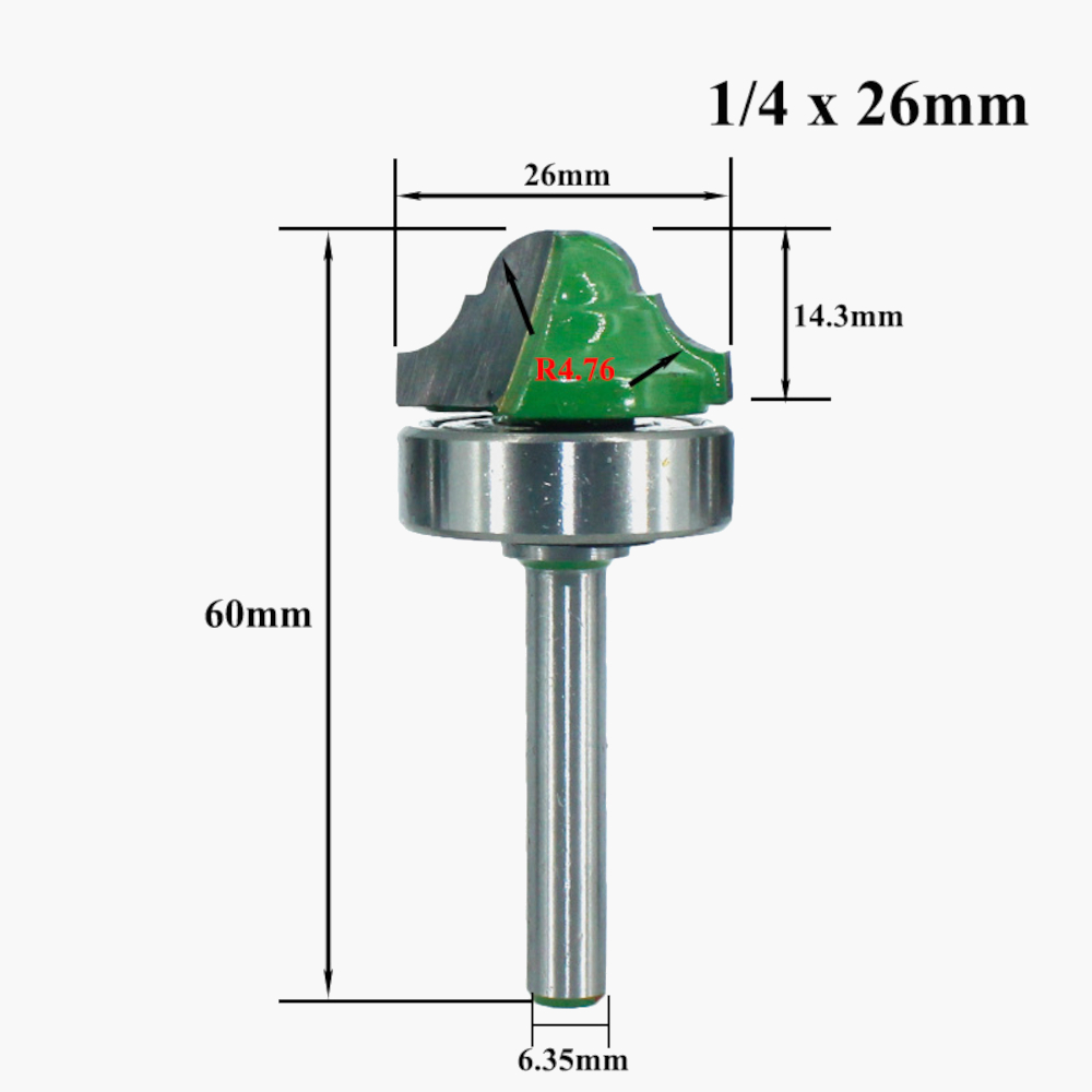 4Pcs-635mm-Shank-Double-Roman-Edging-Router-Bit-With-Bearing-Bilateral-Frame-Line-Cutter-For-Woodwor-1788345-9
