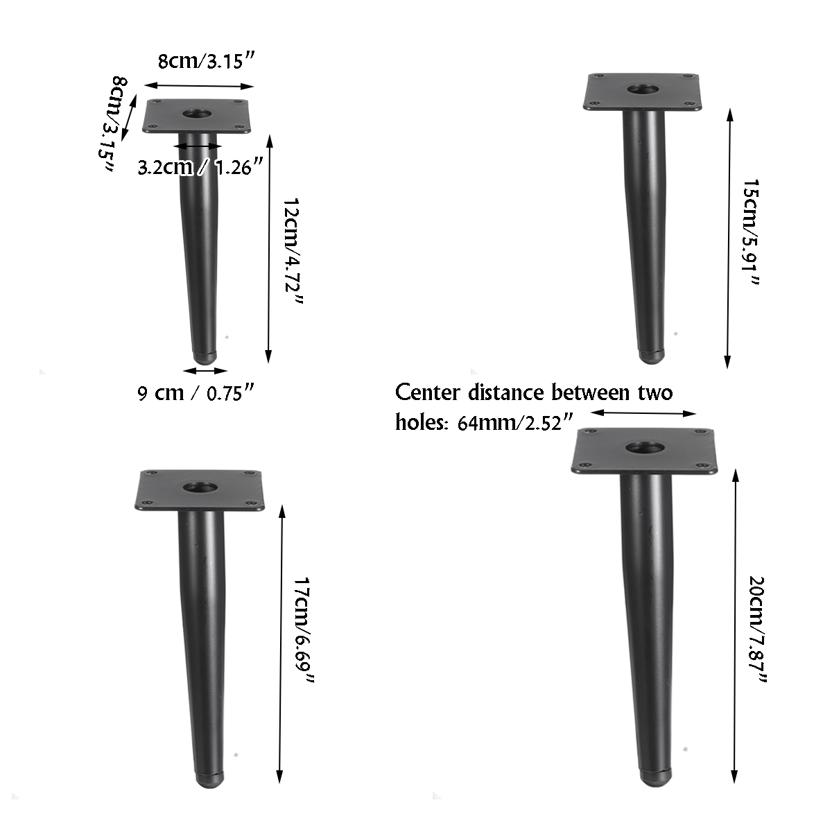 4Pcs-Iron-Legs-Home-Living-Room-Furniture-Cabinet-Support-Legs-Sofa-Chair-Bedroom-Part-Kit-1748750-3