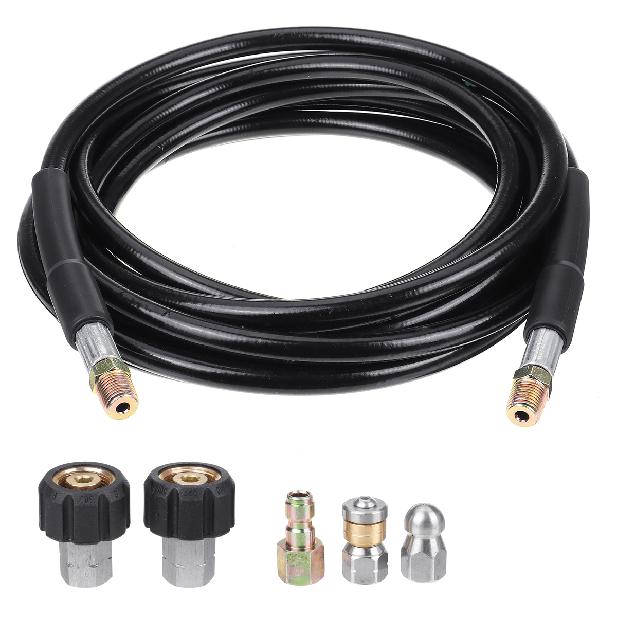 5-30m-14quot-M-NPT-Hose-Sewer-Line-And-Drain-Jetter-Kit-W-Sewer-Nozzle--Adapter-1717545-7