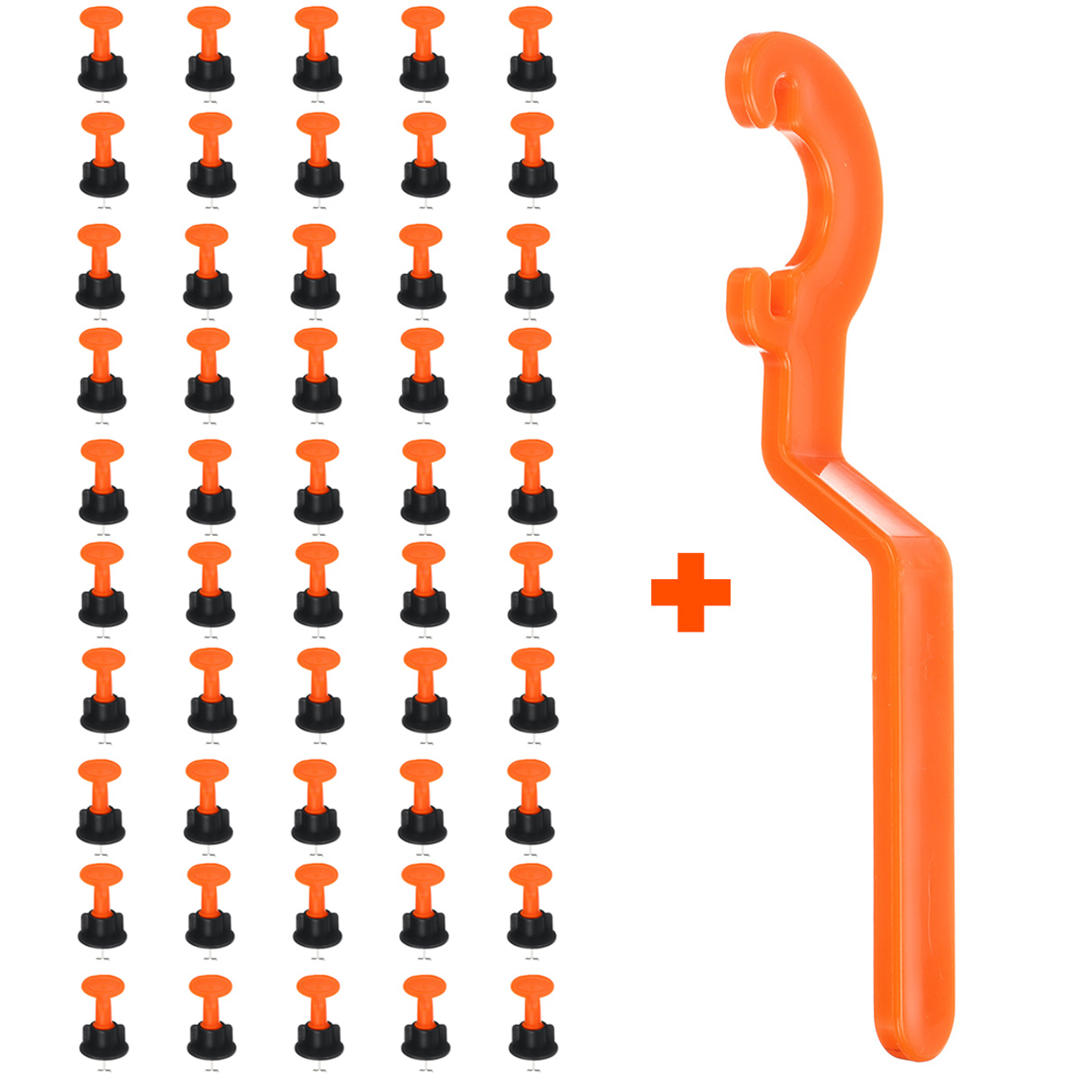 50pcs-Flat-Ceramic-Floor-Wall-Construction-Tools-Reusable-Tile-Leveling-System-Kittile-Kit-1778804-1