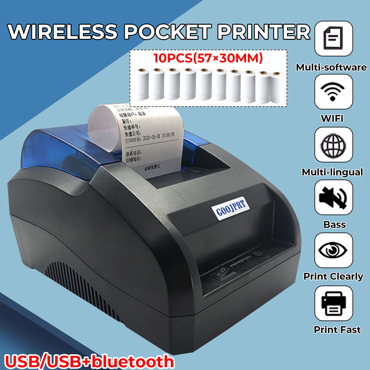 57x30mm-USBBluetooth-Wireless-Thermal-Pocket-Receipt-Printer-POS-203DPI-1798282-1