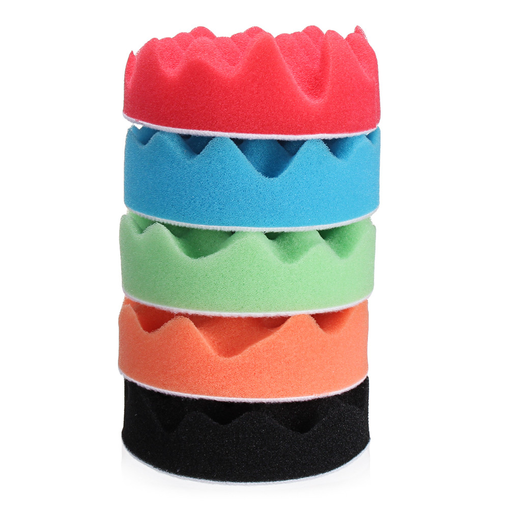 5Pcs-4-Inch-5-Inch-Sponge-Foam-Polishing-Pad-Waxing-Buffing-Mats-Polisher-Kit-1381960-3