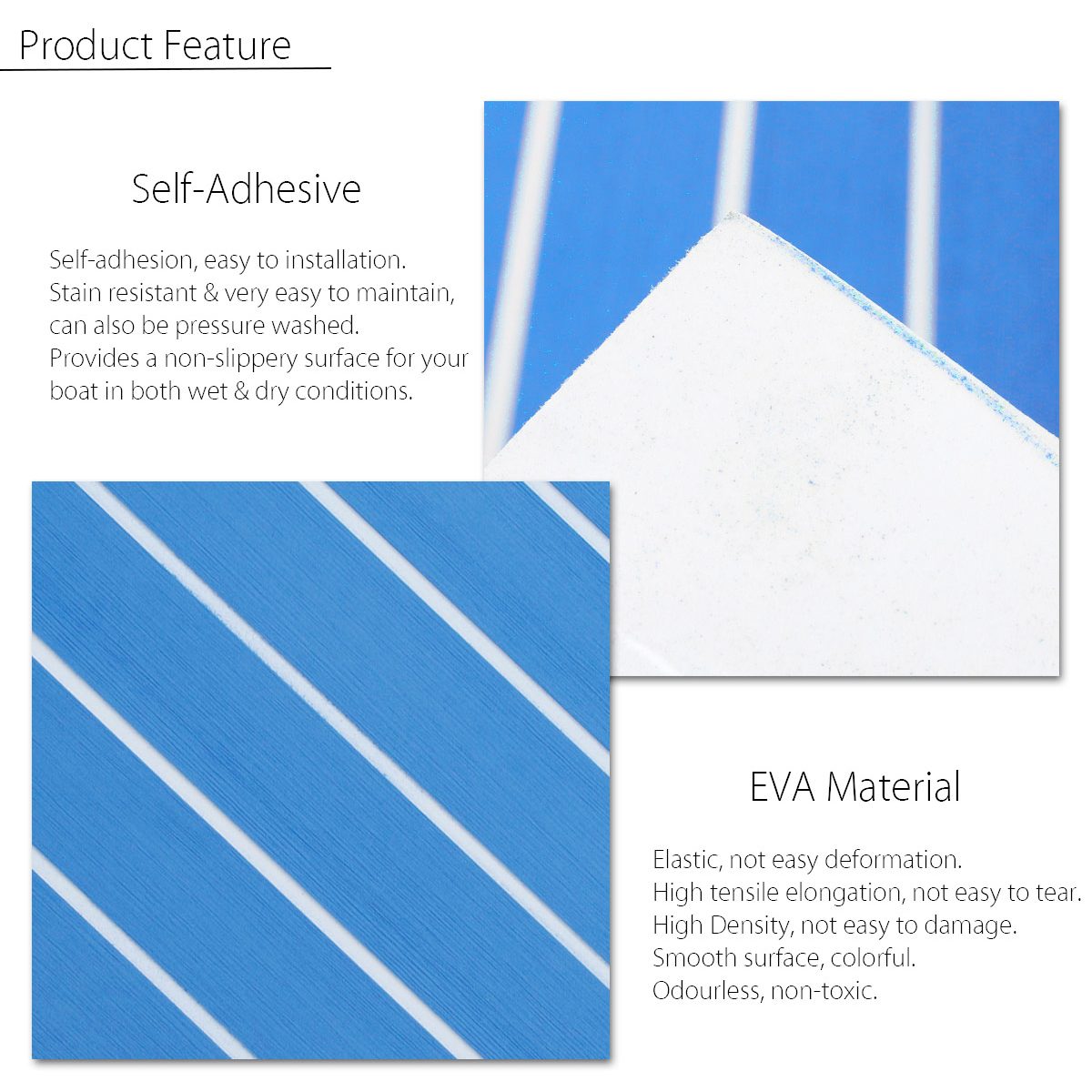 5mm6mm-1200x2400mm-Blue-White-EVA-Foam-Boat-Flooring-Faux-Teak-Decking-Sheet-Pad-1185718-5