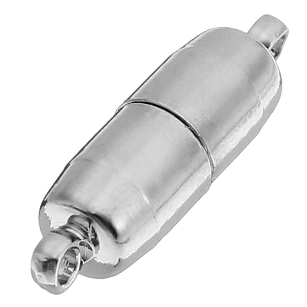 5pcs-19x6mm-Round-Cylindrical-Metal-Magnetic-Buckle-DIY-Chain-Buckle-Necklace-Connecctors-1198832-3