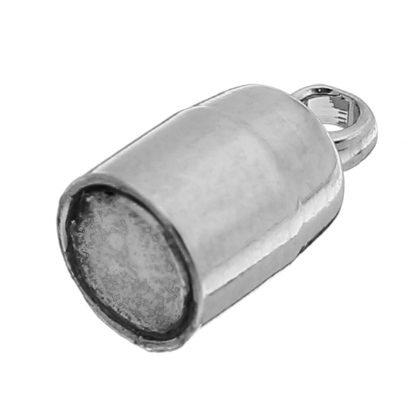 5pcs-19x6mm-Round-Cylindrical-Metal-Magnetic-Buckle-DIY-Chain-Buckle-Necklace-Connecctors-1198832-4
