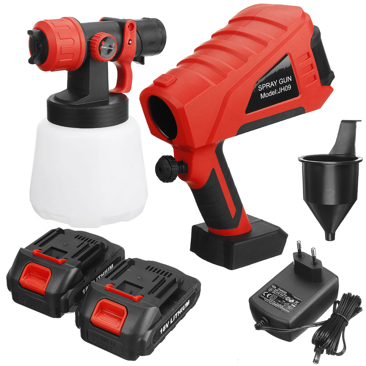600W-18V-1000ML-Electric-Paint-Spray-Guns-Household-Paint-Sprayer-Machine-W-12pcs-Battery-1855052-6