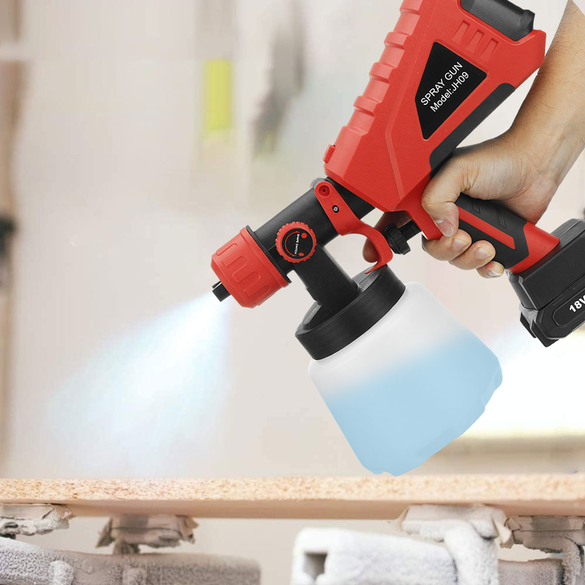 600W-18V-1000ML-Electric-Paint-Spray-Guns-Household-Paint-Sprayer-Machine-W-12pcs-Battery-1855052-9