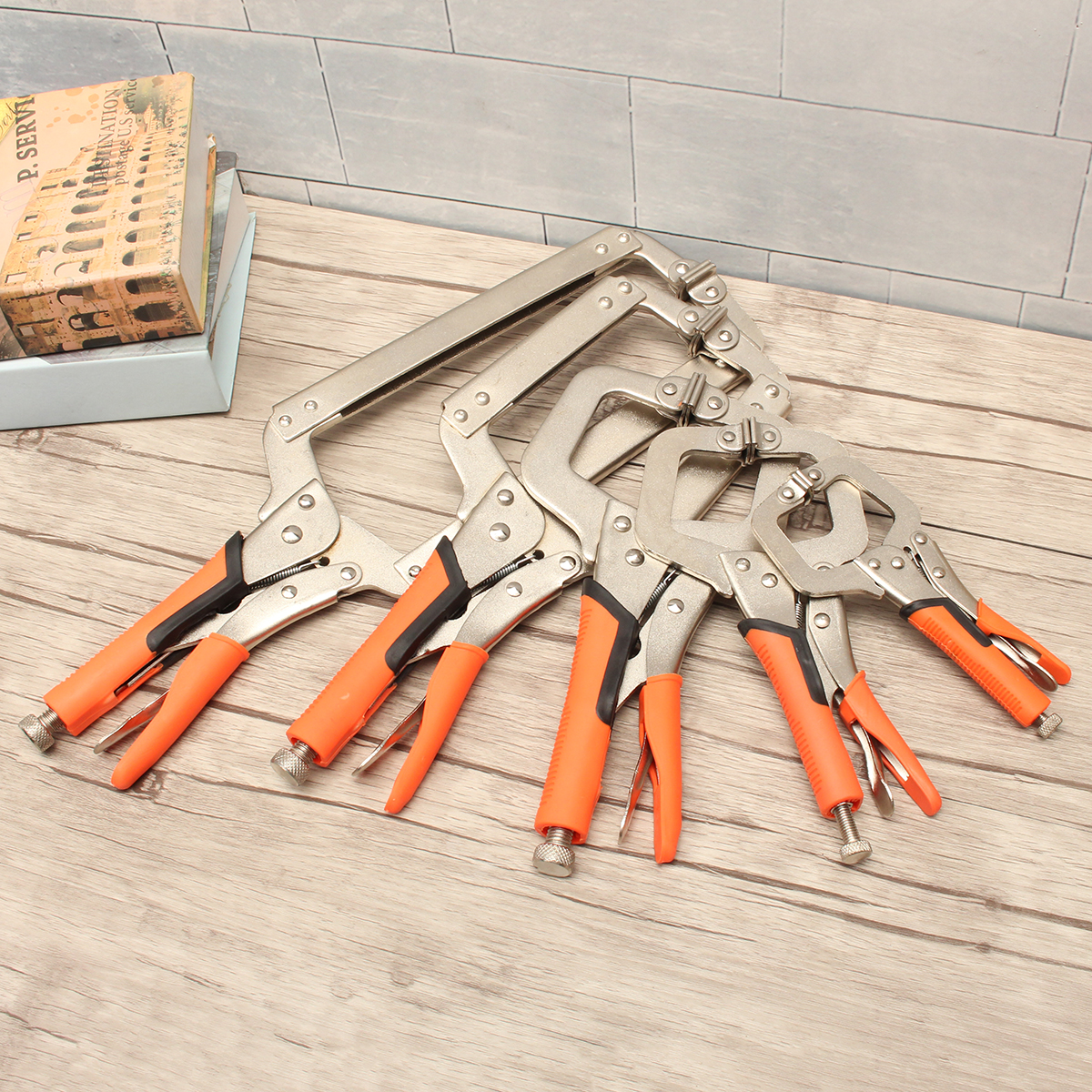 69111418inch-Alloy-Steel-C-Bracket-Vise-Grip-Welding-Quick-Pliers-Hand-Tool-1260840-2