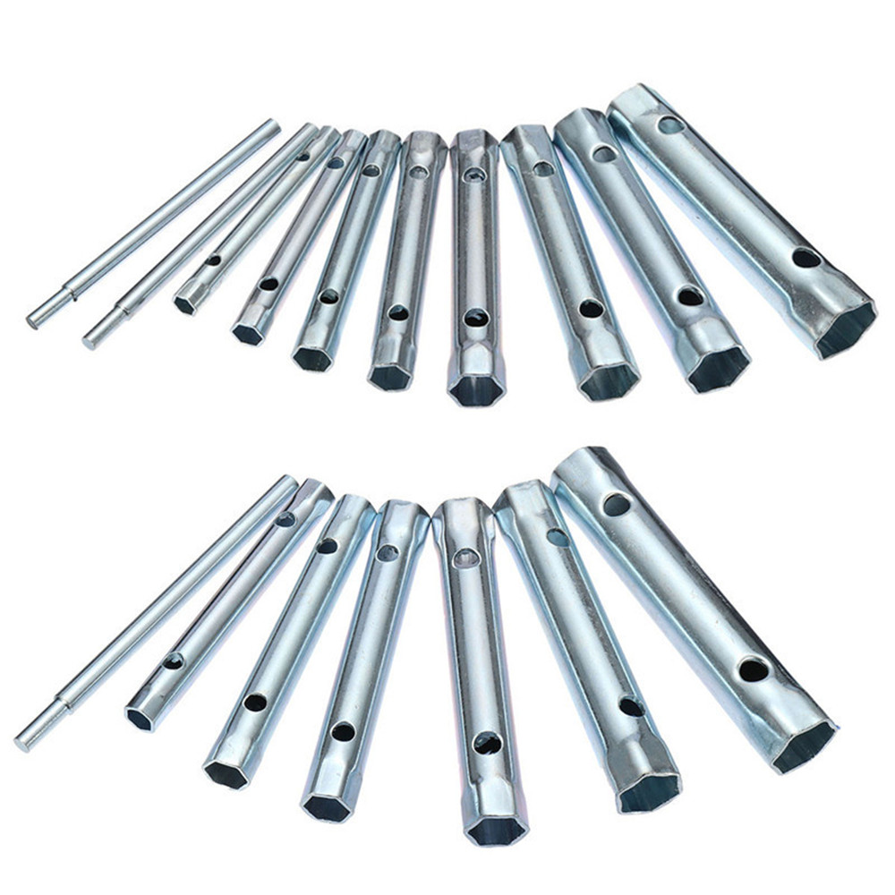 6Pcs-8-19mm10pcs-6-22mm-Metric-Tubular-Box-Wrench-Set-Tube-Bar-Spark-Plug-Spanner-1351497-2