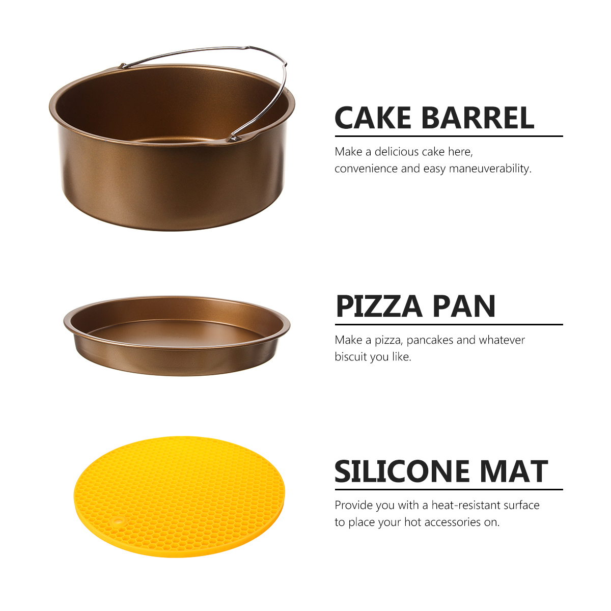 6pcs-9-Inch-Non-stick-Air-Fryer-Accessories-Set-Cake-Pizza-BBQ-Roast-Baking-Tools-For-53-68QT-Air-Fr-1543527-3