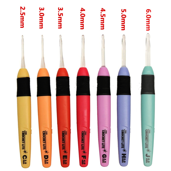 7-Pcs-Colorful-LED-Crochet-Lite-Hooks-Craft-Knitting-Needles-Sewing-Tool-Batteries-Included-1157513-1