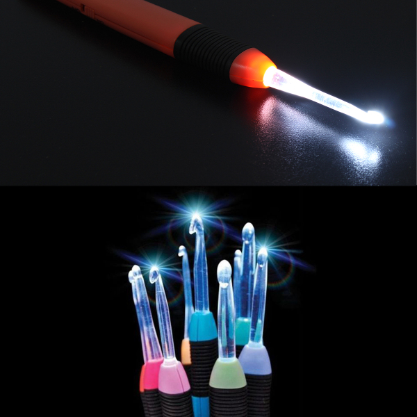 7-Pcs-Colorful-LED-Crochet-Lite-Hooks-Craft-Knitting-Needles-Sewing-Tool-Batteries-Included-1157513-4