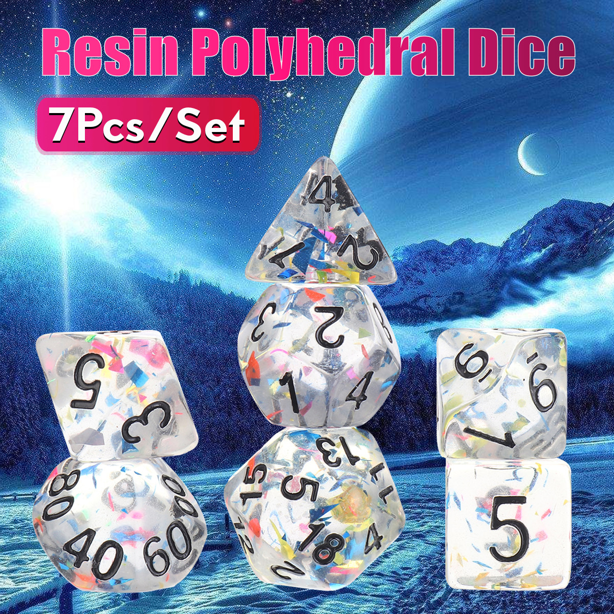 7Pcs-Galaxy-Polyhedral-Dice-Resin-Mirror-Dices-Set-Role-Playing-Board-Party-Table-Game-Gift-1715792-1