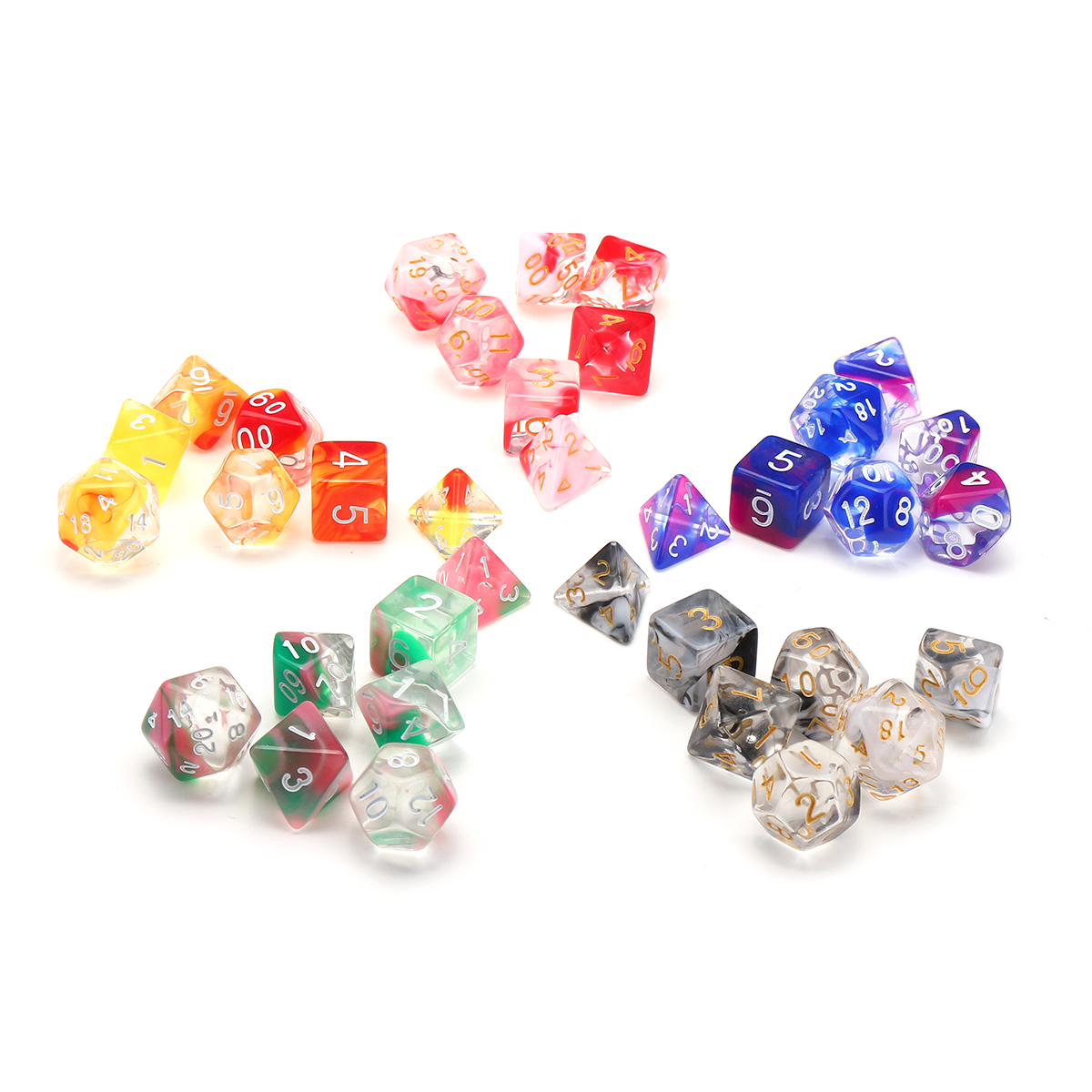 7Pcs-Glitter-Clear-Polyhedral-Dice-Resin-Dices-Set-Role-Playing-Board-Party-Table-Game-Gift-1818684-5