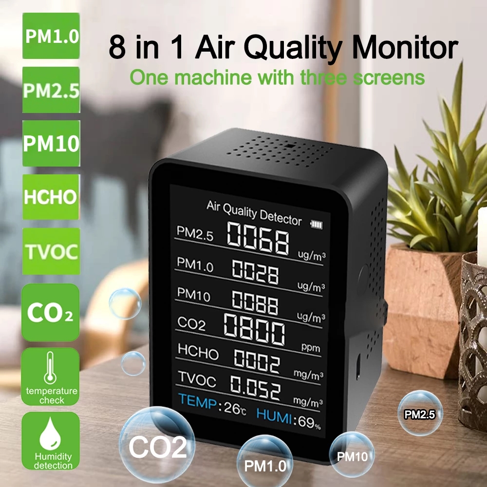 8-In-1-PM25-PM10-PM10-HCHO-TVOC-CO2-Temperature-Humidity-Tester-One-Machine-with-Three-Screens-Intel-1941889-2