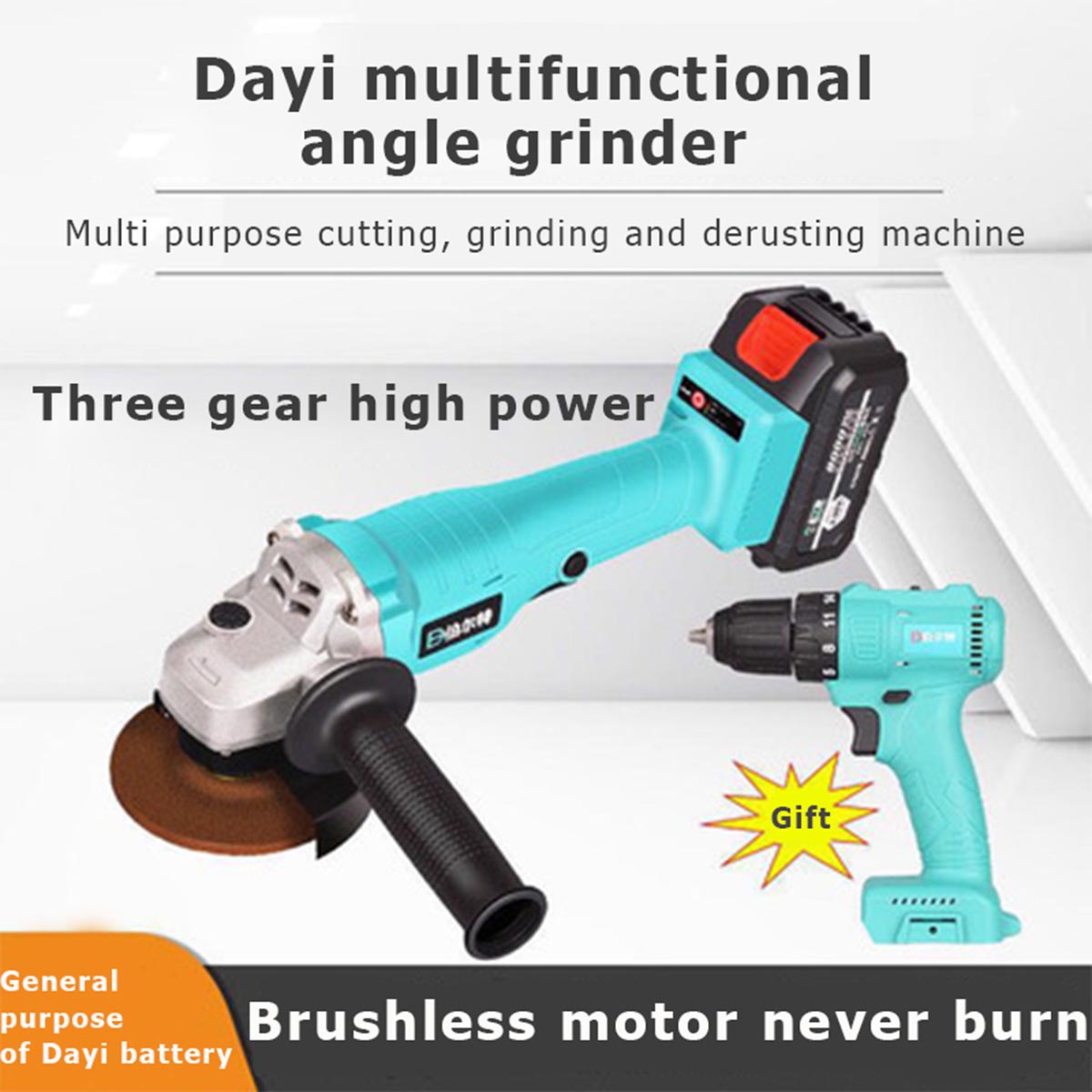 800W-21V-100mm-Brushless-Cordless-Impact-Angle-Grinder-Variable-Speed-Polisher-For-Dayi-Battery-1717543-1