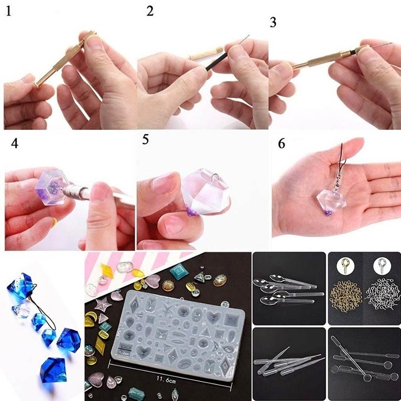 83Pcs-Jewelry-Making-Silicone-Molds-DIY-Crafts-Cameo-Pendants-Hand-Tools-1663015-3