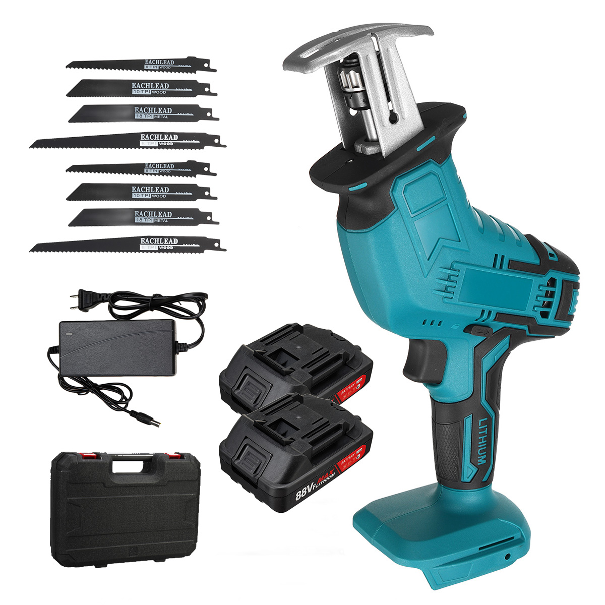88VF-Cordless-Reciprocating-Saw-Electric-Saw-Metal-Wood-Cutting-Tool-Adjustable-Speed-Saber-Saw-W-8--1861362-9