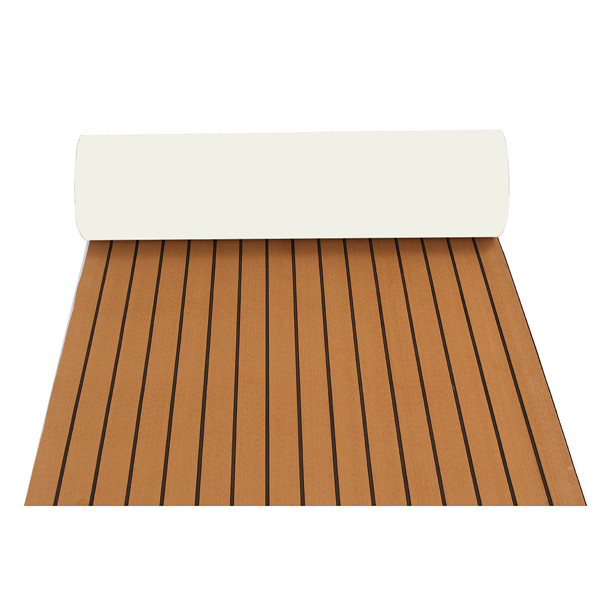 89x230cmx6mm-Dark-Brown-With-Black-Lines-Boat-EVA-Foam-Faux-Teak-Decking-Sheet-1133195-3