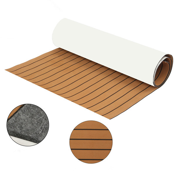 89x230cmx6mm-Dark-Brown-With-Black-Lines-Boat-EVA-Foam-Faux-Teak-Decking-Sheet-1133195-7