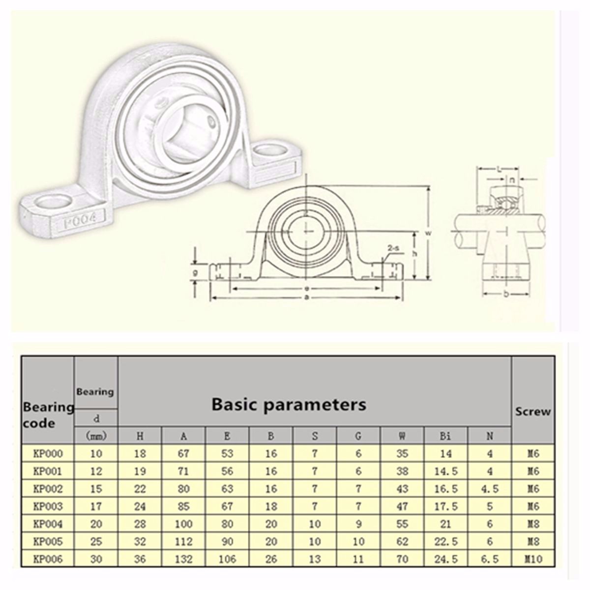 8mm-to-35mm-KP-Series-Bore-Diameter-Mounted-Ball-Bearings--Zinc-Alloy--Pillow-Block-Linear-Bearing-1076413-1
