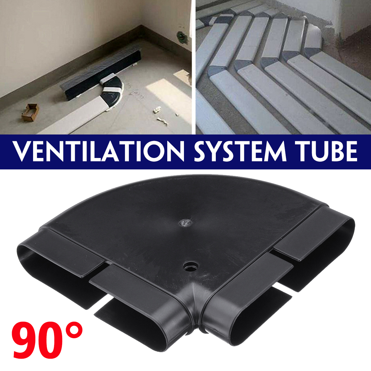 90deg-PVC-Tube-Ventilation-System-Environmental-Protection-Tube-132x30mm-1544938-1