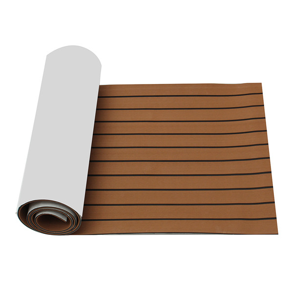 90x200cm90x230cm-EVA-Foam-6mm-Brown-Flooring-Faux-Teak-Boat-Decking-Sheet-Pad-1239657-3
