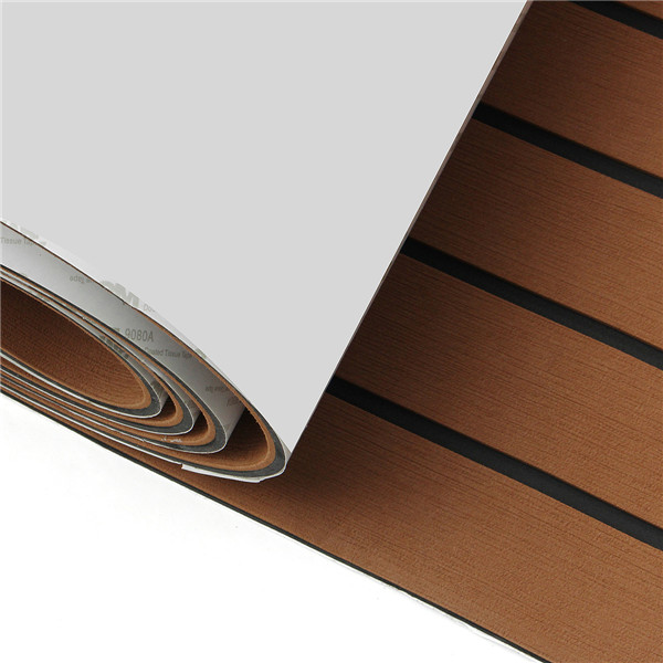 90x200cm90x230cm-EVA-Foam-6mm-Brown-Flooring-Faux-Teak-Boat-Decking-Sheet-Pad-1239657-5