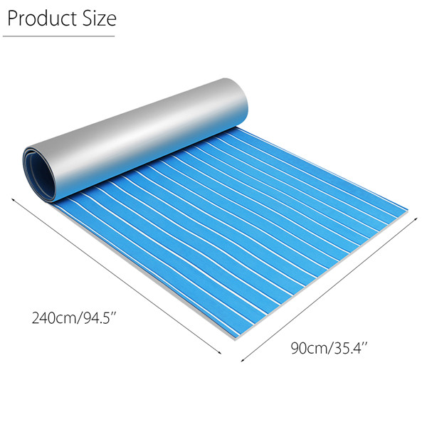90x240cm-Blue-with-White-EVA-Foam-Teak-Boat-Flooring-Sheet-Yacht-Synthetic-Teak-Decking-Pad-1275502-2