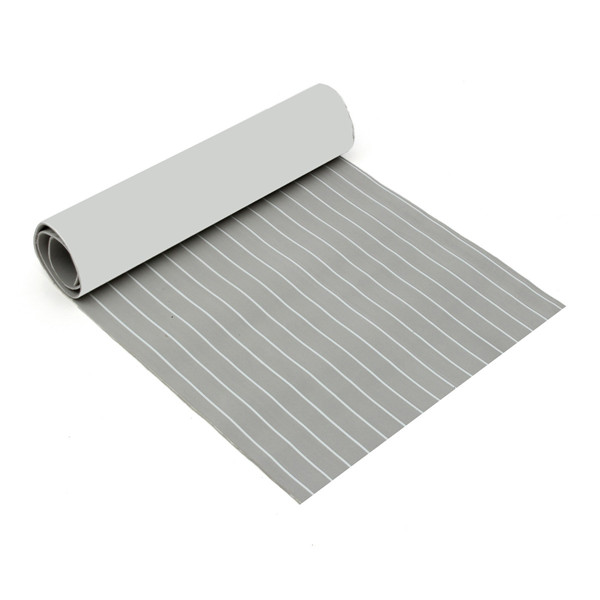 90x240cm-Light-Grey-with-White-EVA-Foam-Teak-Boat-Flooring-Sheet-Yacht-Synthetic-Teak-Decking-Pad-1187302-2