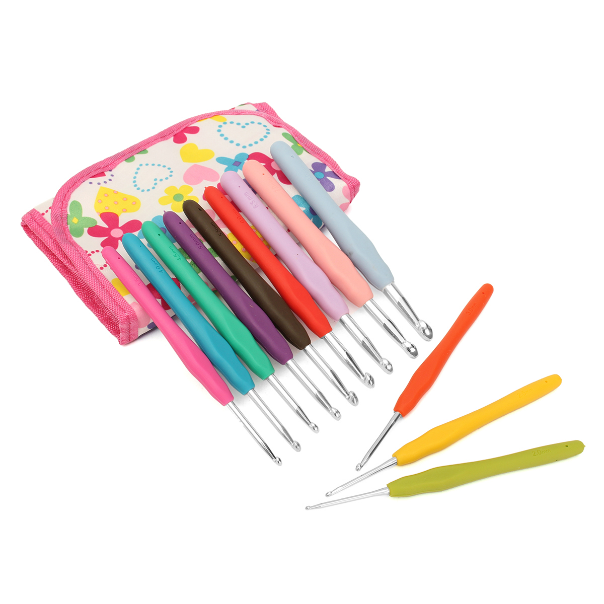 91112Pcs-Crochet-Hook-Set-Knitting-Needle-Yarn-Handle-Organiser-Case-Set-Tool-1138131-9