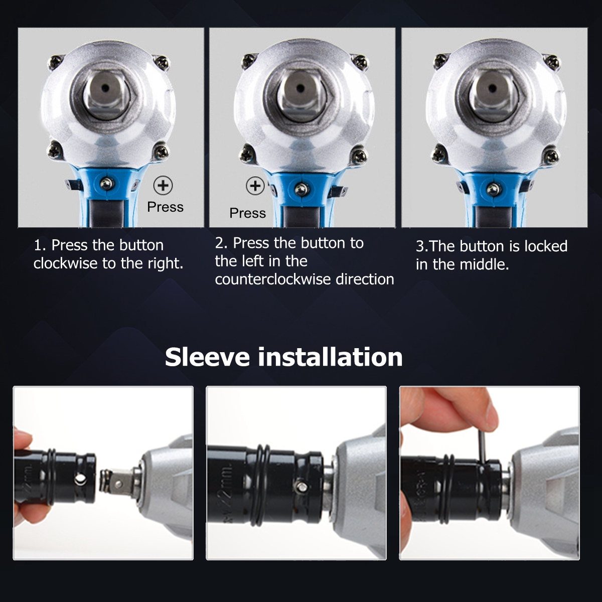96V-Electric-Cordless-Wrench-320nm-High-Torque-Driver-Tool-W-2-Lithium-Battery-1447821-9