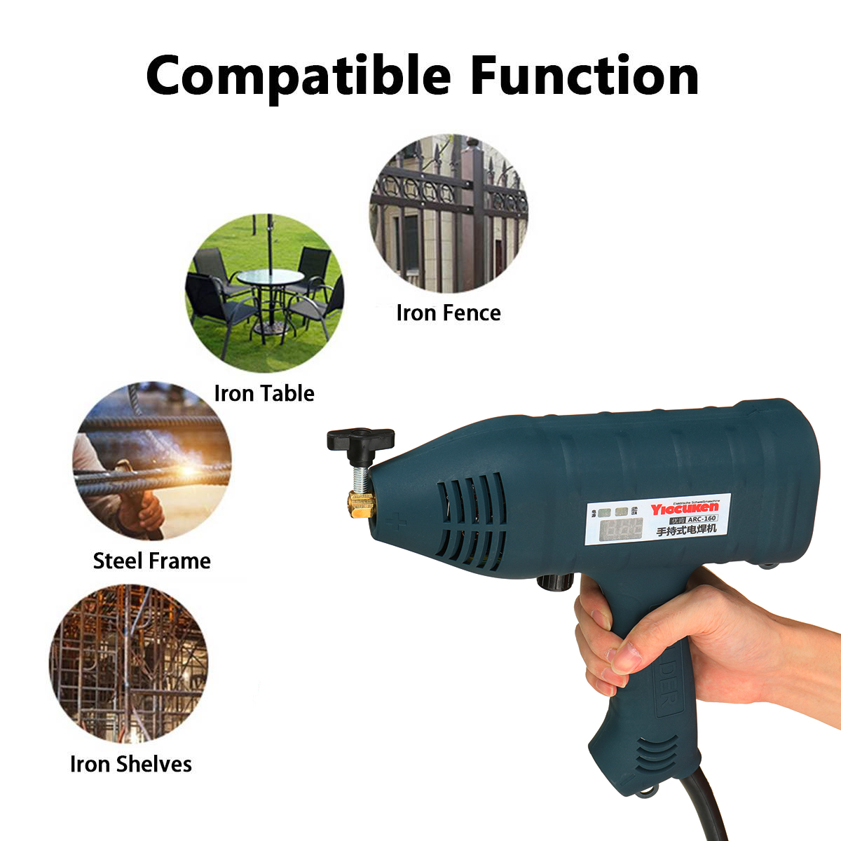 ARC-Welding-Machine-600W-160A-Intelligent-Handheld-Welding-Machine-Tools-2532mm-Rods-1902477-8